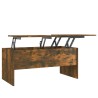 Table basse Chêne fumé 102x50,5x46,5 cm Bois d'ingénierie 624021624021