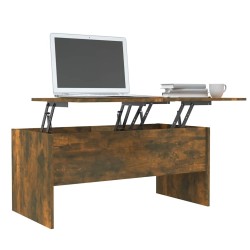 Table basse Chêne fumé 102x50,5x46,5 cm Bois d'ingénierie 624021624021