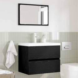 Ensemble de mobilier de salle de bain 2 pcs Chêne noir 624030624030