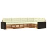 Ensemble de canapés d'extérieur 5 pcs Naturel et Crème 624051624051