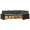 Ensemble de canapés d'extérieur 4 pcs Naturel et Anthracite 624055624055