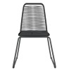 Ensemble à manger de jardin 5 pcs Noir 624061624061