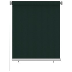 Store roulant d'extérieur 125 (l) x 140 (H) cm vert foncé HDPE 624062624062