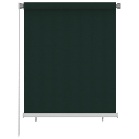 Store roulant d'extérieur 125 (l) x 140 (H) cm vert foncé HDPE 624062624062