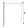 Store roulant d'extérieur 125 (l) x 140 (H) cm vert foncé HDPE 624062624062