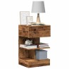 Table de chevet vieux bois 40x35x65 cm bois d'ingénierie 624068624068