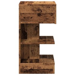 Table de chevet vieux bois 40x35x65 cm bois d'ingénierie 624068624068