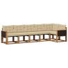 Ensemble de canapés d'extérieur 6 pcs Naturel et Beige 624095624095