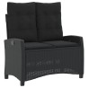 Ensemble à manger de jardin 4 pcs avec coussins noir 624098624098