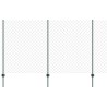 Clôture grillagée avec poteau 10 x 1,4 m Acier recouvert de PVC 624099624099