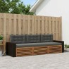 Ensemble de canapés d'extérieur 3 pcs Naturel et Anthracite 624102624102