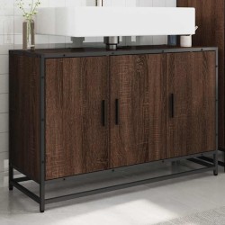Armoire de lavabo de salle de bain chêne marron 90x33x60 cm 624106624106