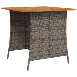 Ensemble de canapé de jardin 6 pcs avec coussins en forme de L gris résine tressée 624123624123