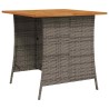 Ensemble de canapé de jardin 6 pcs avec coussins en forme de L gris résine tressée 624123624123