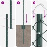 Clôture grillagée avec poteau 10 x 1,4 m Acier recouvert de PVC 624133624133