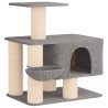 Arbre à chat avec poteaux à griffer en sisal Gris clair 96 cm 624135624135