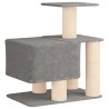 Arbre à chat avec poteaux à griffer en sisal Gris clair 96 cm 624135624135