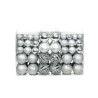 Ensemble de boules de Noël 100 pcs 3/4/6 cm Argenté 624142624142