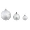 Ensemble de boules de Noël 100 pcs 3/4/6 cm Argenté 624142624142