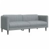 Ensemble de canapés 2 pcs gris clair tissu 624145624145