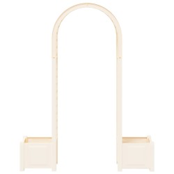 Arc à Roses avec Jardinière Blanc 168,5 x 43 x 207 cm PP 624147624147