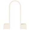 Arc à Roses avec Jardinière Blanc 168,5 x 43 x 207 cm PP 624147624147
