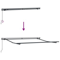 Auvent rétractable Sable 450 × 350 cm Polyester et Aluminium 624149624149