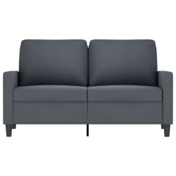 Canapé à 2 places Gris foncé 120 cm Velours 624154624154