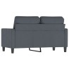 Canapé à 2 places Gris foncé 120 cm Velours 624154624154