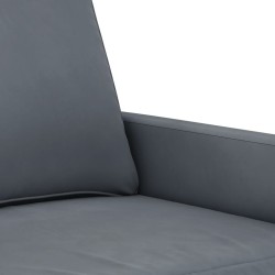 Canapé à 2 places Gris foncé 120 cm Velours 624154624154