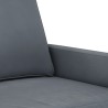 Canapé à 2 places Gris foncé 120 cm Velours 624154624154