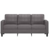 Canapé à 3 places Gris 180 cm Similicuir 624162624162