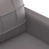 Canapé à 3 places Gris 180 cm Similicuir 624162624162