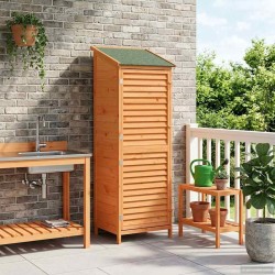 Abri de jardin Marron 59 x 56 x 176 cm Bois de Sapin Massif 624170624170