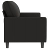 Canapé à 3 places Noir 180 cm Velours 624175624175