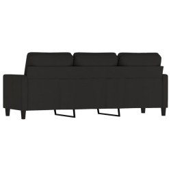 Canapé à 3 places Noir 180 cm Velours 624175624175