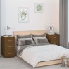  Tables de chevet 2 pcs Marron 40x40x75 cm Bois de pin massif 624183624183