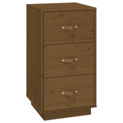  Tables de chevet 2 pcs Marron 40x40x75 cm Bois de pin massif 624183624183