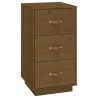  Tables de chevet 2 pcs Marron 40x40x75 cm Bois de pin massif 624183624183