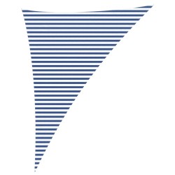 Voile d'ombre Bleu et Blanc 4 x 5 x 6,4 m 624187624187