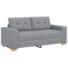 Canapé deux places gris clair 180 x 77 x 82 cm en tissu 624189624189
