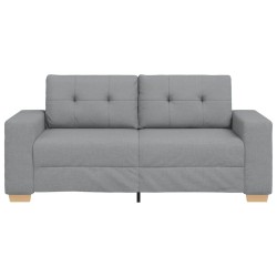 Canapé deux places gris clair 180 x 77 x 82 cm en tissu 624189624189