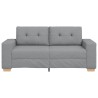 Canapé deux places gris clair 180 x 77 x 82 cm en tissu 624189624189