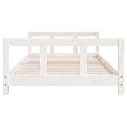 Cadre de lit pour enfants blanc 90x200 cm bois de pin massif 624191624191