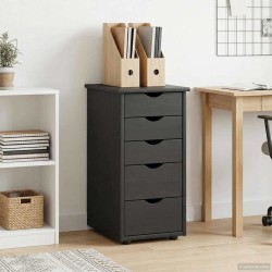 Armoire Noir 34 x 39 x 61,5 cm Bois de Pin Massif 624194624194