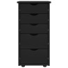 Armoire Noir 34 x 39 x 61,5 cm Bois de Pin Massif 624194624194