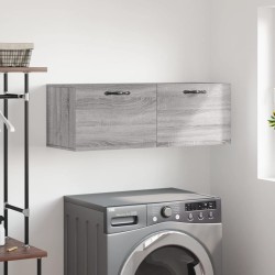 Armoire murale sonoma gris 100x36,5x35 cm bois d'ingénierie 624195624195