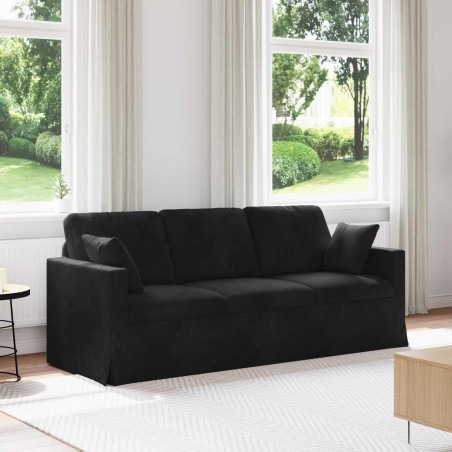 Canapé Noir 198 x 78 x 80 cm Velours 624197624197