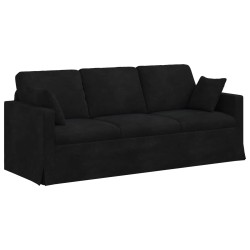 Canapé Noir 198 x 78 x 80 cm Velours 624197624197