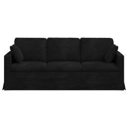 Canapé Noir 198 x 78 x 80 cm Velours 624197624197